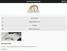 Tablet Screenshot of greatoakfinancial.com